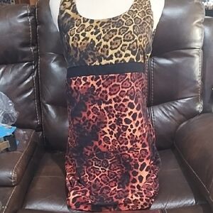 Gianni Bini Multicolor Leopard Mini Dress